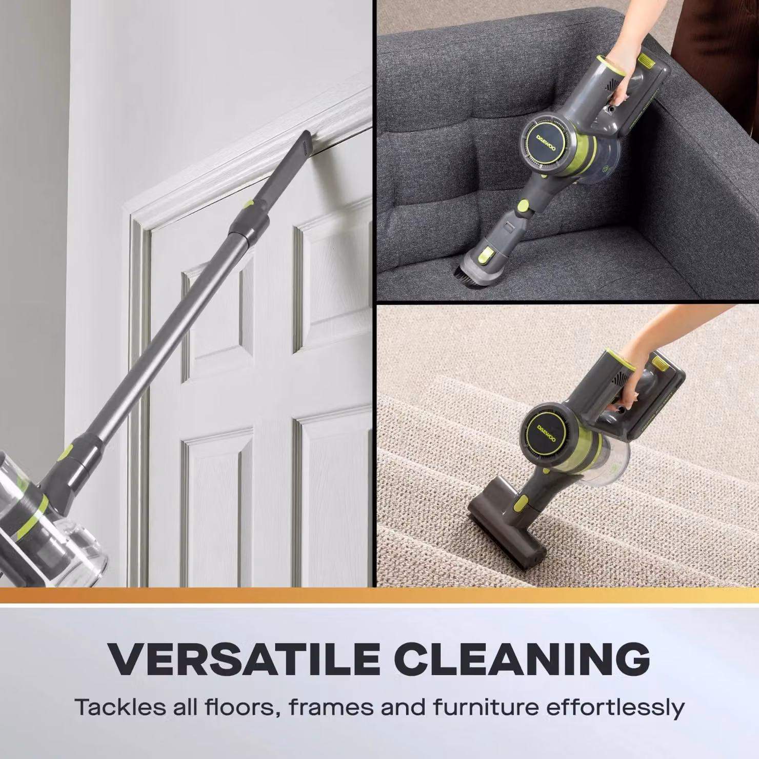 Daewoo Cyclone Auto Cordless Vacuum Cleaner with Self Emptying Dock in Grey – 5