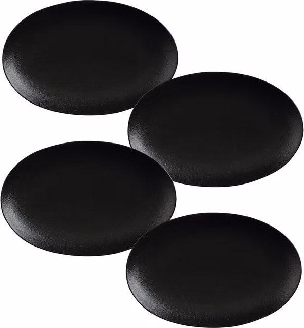 Maxwell Williams Set of 4 Mixed Colour Plates, Diameter: 22 cm