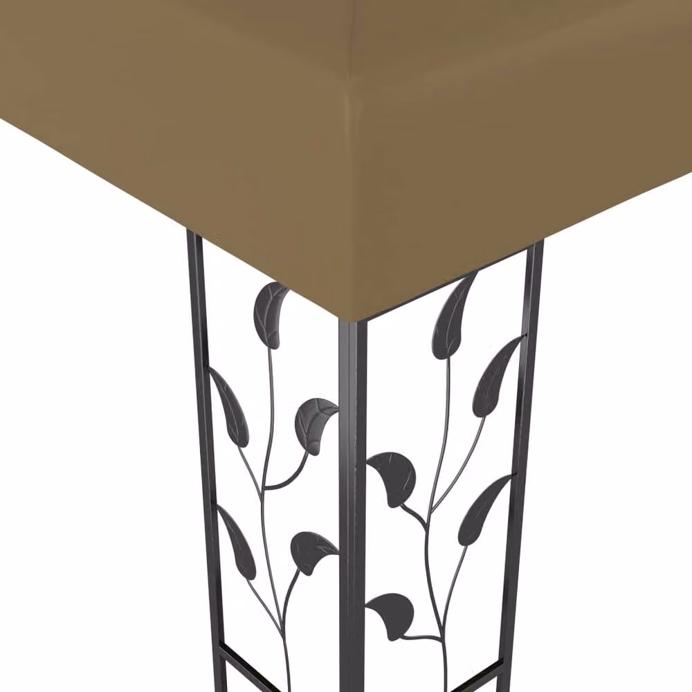 Berkfield Home Freestanding Gazebo in Beige, W/D/H: 300 x 300 x 250 cm – 2