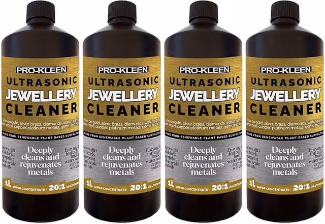 Pro-Kleen Ultrasonic Jewellery Cleaner Concentrated Solution, Clear, 4 kg