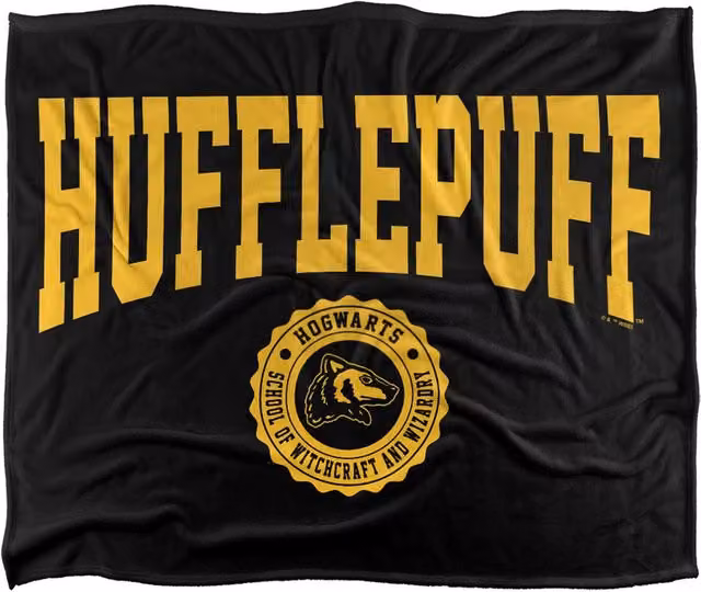 Warner Bros. Harry Potter Hufflepuff Seal Super Soft Fleece Throw Blanket, Multicolour, W: 127 cm x D: 152.4 cm – 6