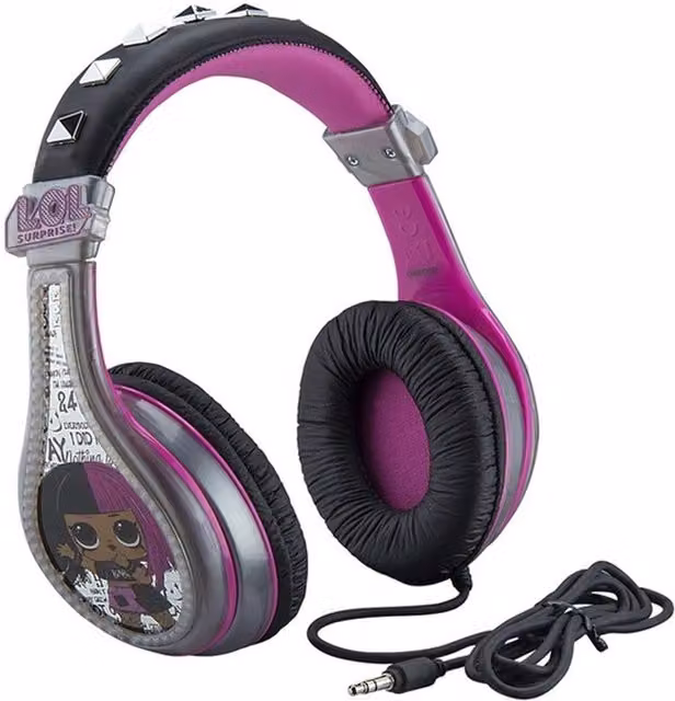 EKIDS LOL Surprise Remix Wired Headphones in Pink