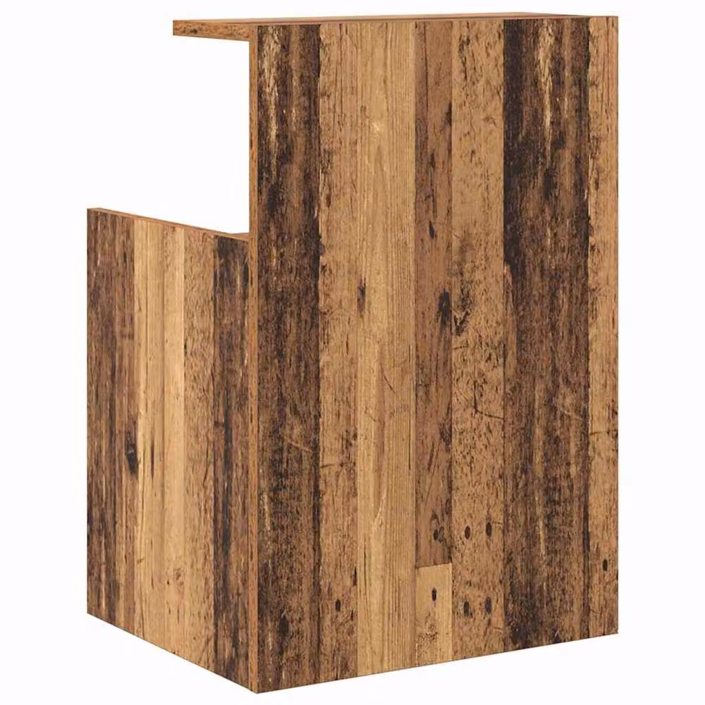 Berkfield Home Bedside Tables, 2 Pack, Brown Old Wood, W/D/H: 40 x 35 x 60 cm – 7