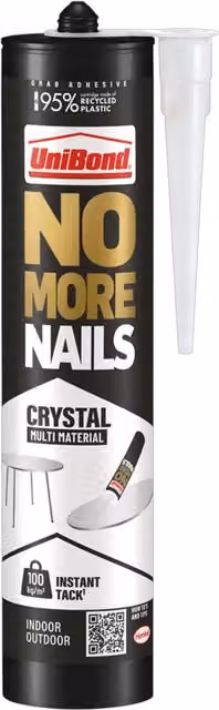 Unibond No More Nails High Strength Grab Adhesive, Transparent Glue, 280 ml – 2