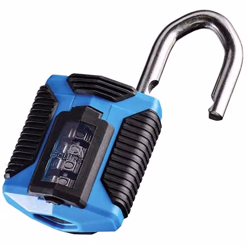 Squire CP50 Heavy Duty 4 Wheel Combination Padlock in Blue – 2