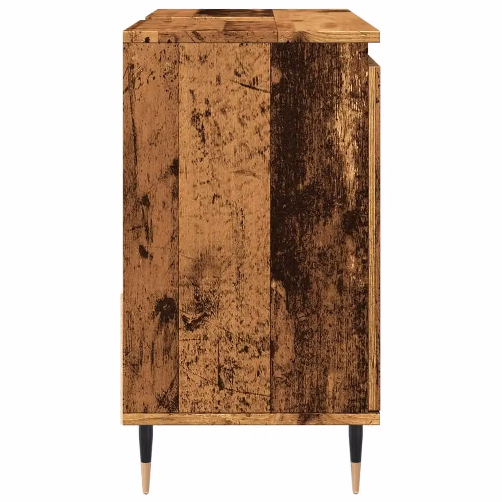 Berkfield Home Industrial Bathroom Cabinet in Brown, W/D/H: 65 x 33 x 60 cm – 4