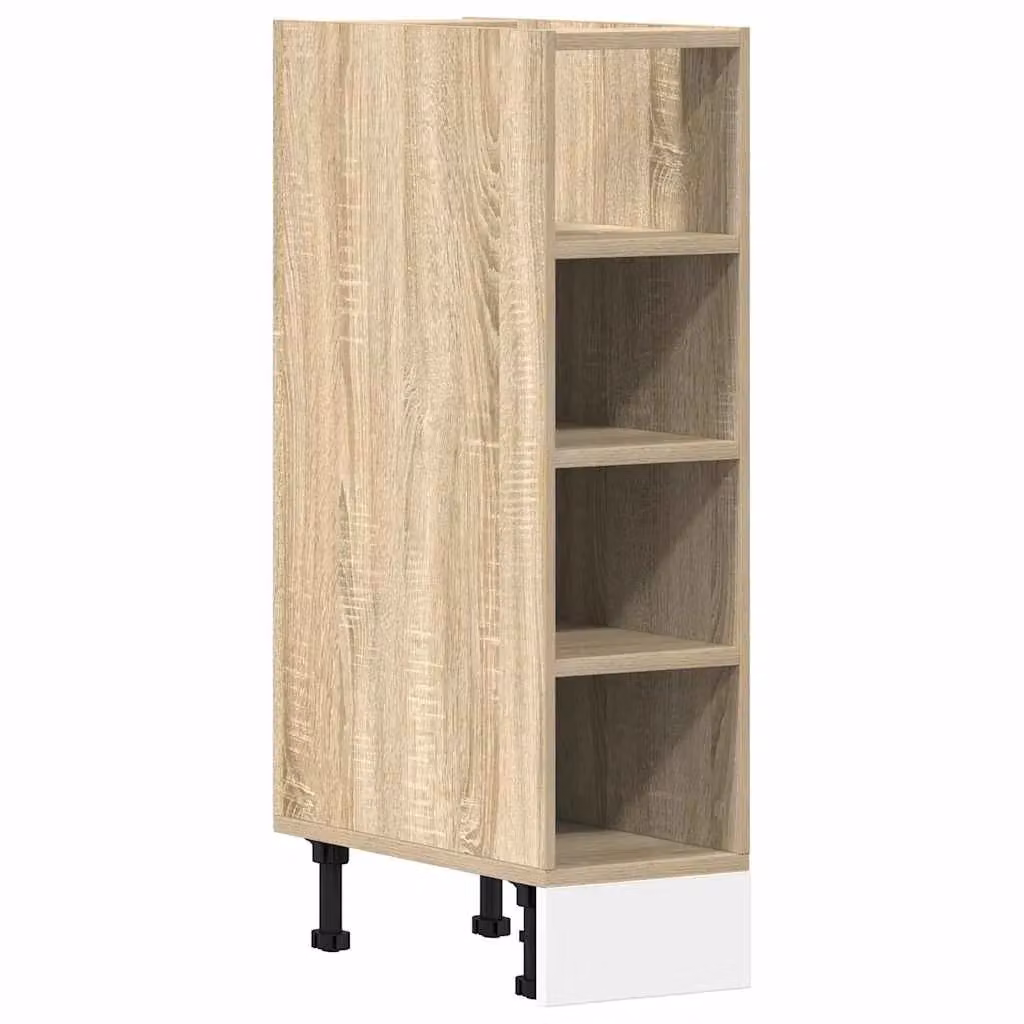 Berkfield Home Sonoma Oak Bottom Cabinet in Brown, W/D/H: 44.0 x 20.0 x 81.5 cm – 2