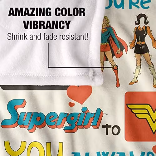 LOGOVISION Justice League Super Soft Microfibre Throw Blanket, Multicolour, W/D/H: 152 x 127 cm – 2