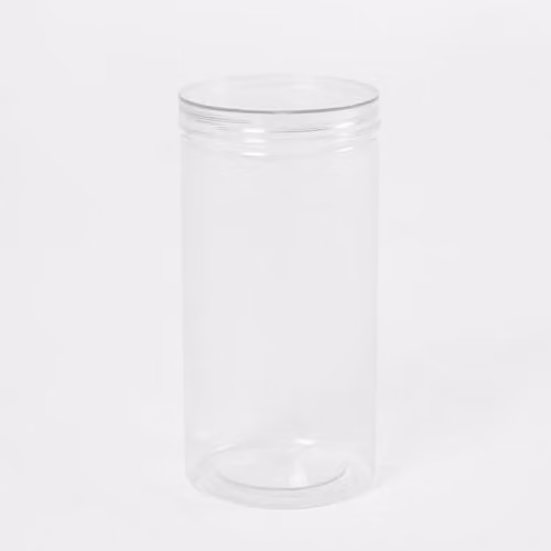 OHS Airtight Plastic Food Storage Jar with Screw Lid, 1.4 l, White and Transparent – 2