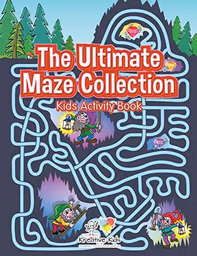 Kreative Kids The Ultimate Maze Collection Kids Activity Book, Multicolour