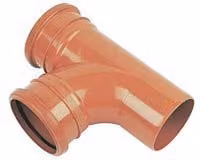 PBSL Group Drainage Junction Double Socket, 87.5 Degree, 160mm, Orange