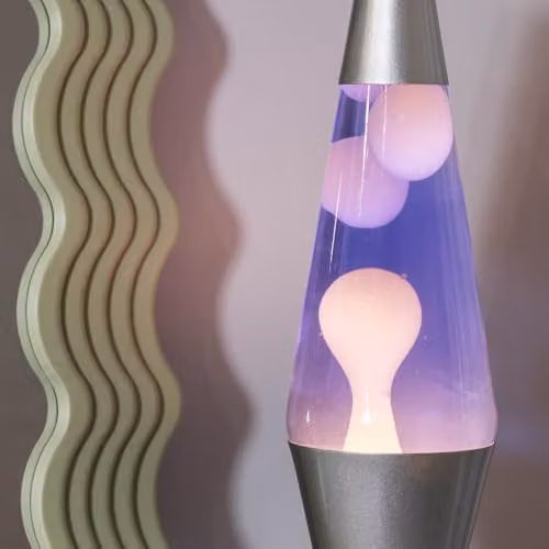 ValueLights Retro LED Lava Lamp with Purple Liquid and White Wax, Multicolour Tabletop Mood Light – 2