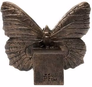Jardinopia Butterfly Plant Pot Feet, Set of 3, Bronze