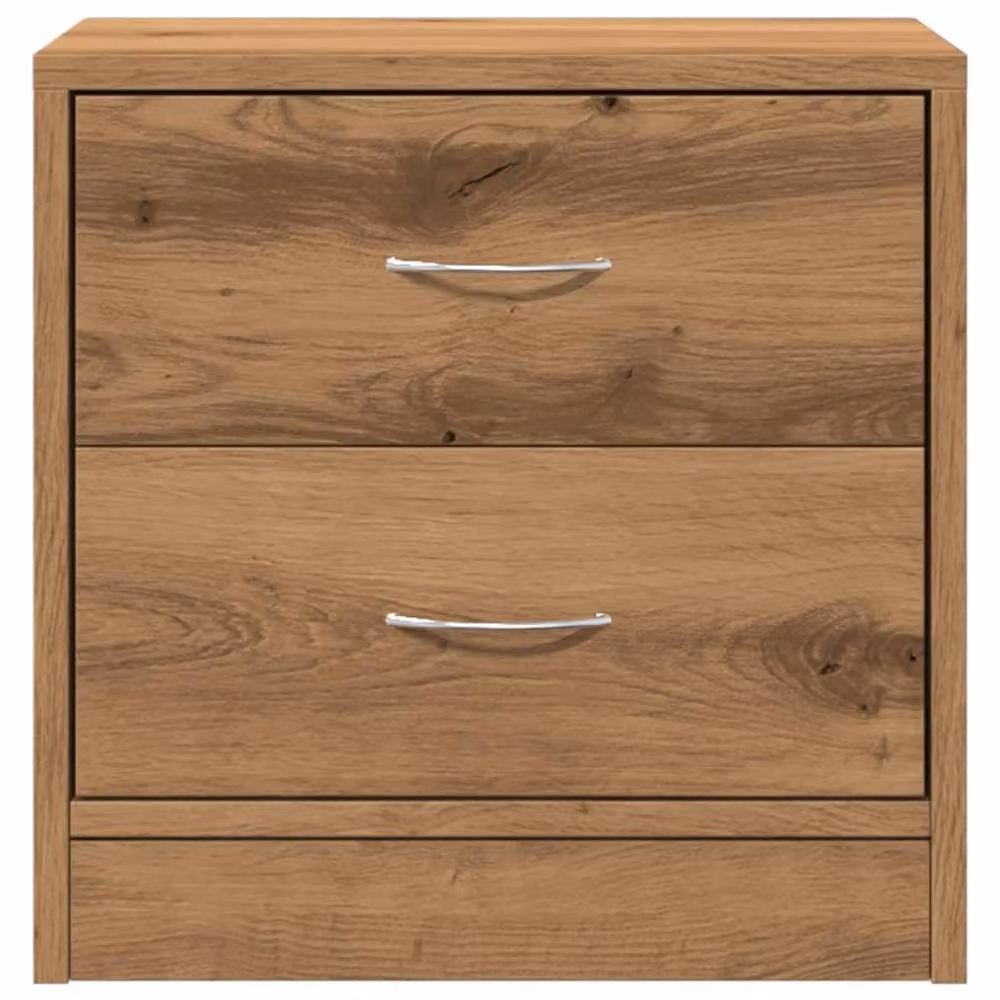 Berkfield Home Artisan Oak Bedside Cabinets, Set of 2, Brown, W/D/H: 40 x 30 x 40 cm – 3