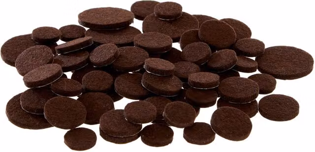 Orsina 80-Piece Adhesive Felt Floor Protection Pads in Brown – 1