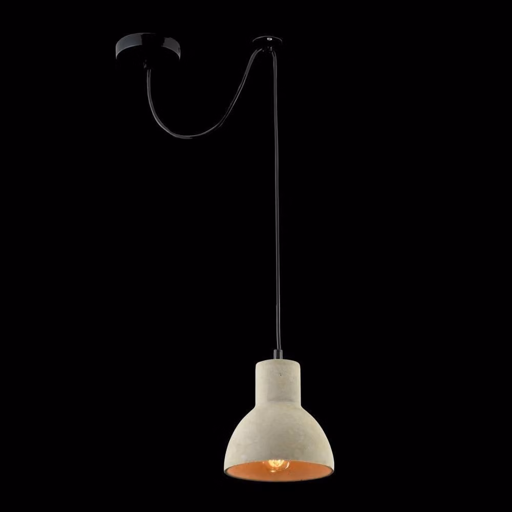 Netlighting Broni Dome Ceiling Pendant Lamp in Black with E27 Socket – 2