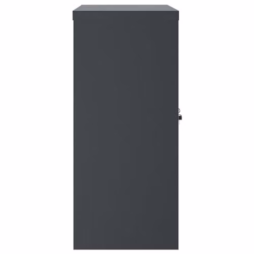 vidaXL Metal File Cabinet in Anthracite with Lock and Adjustable Shelves, W/D/H: 90 x 40 x 90 cm – 5
