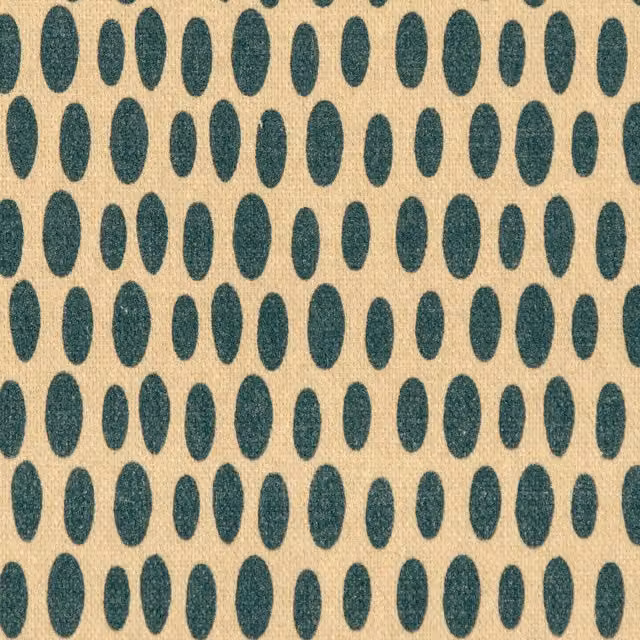 ANTE DECOR Mercury Fabric Space Cadet Blue Dotted Cotton Modern Fabric