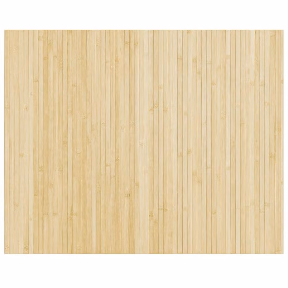 Berkfield Home Rectangular Bamboo and Polypropylene Rug in Beige, W/D: 80 x 100 cm – 2