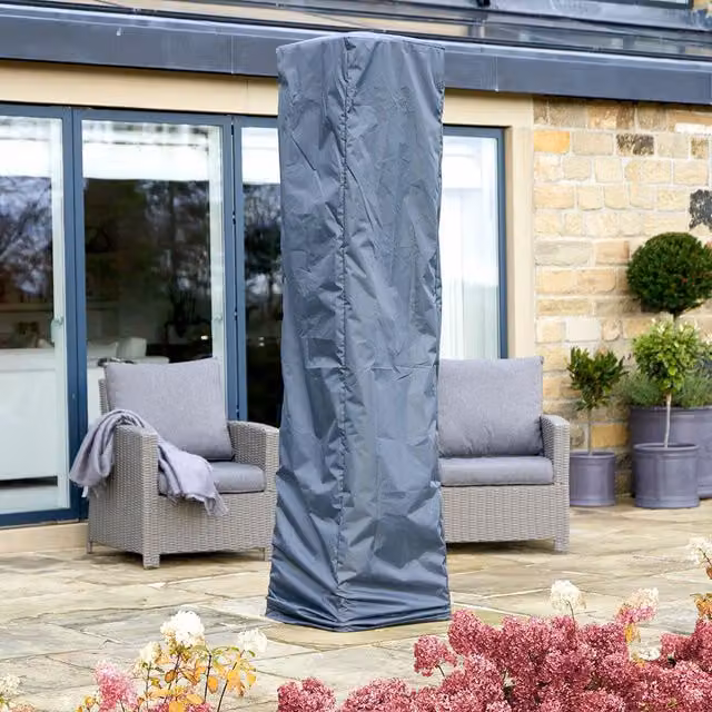Ruma AeroCover Quadrilateral Patio Heater Cover in Dark Grey Polyester – 1
