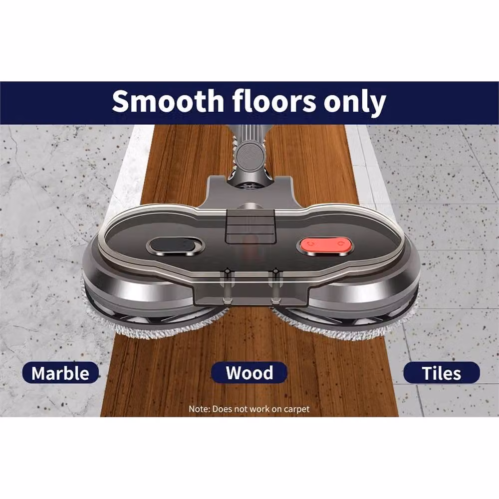 Nordara Electric Motorised Mop Head in Grey for V7 V8 V10 V11 V15 with 6 Pads – 4