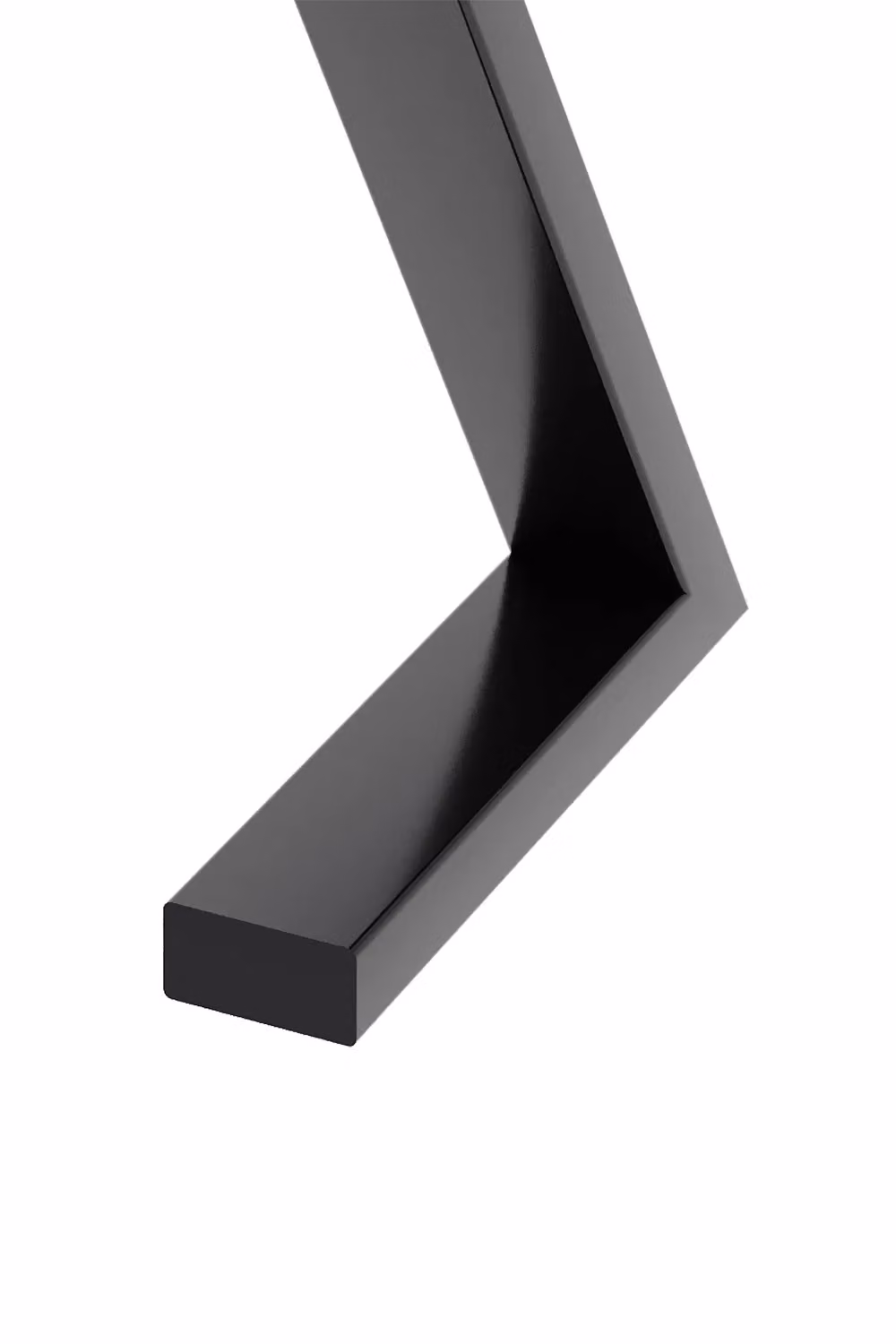 Living and Home Black Z-shaped Anti-Slip Metal Furniture Replacement Legs for Coffee Tables and Benches, Set of 2, Height: 40 cm – 5