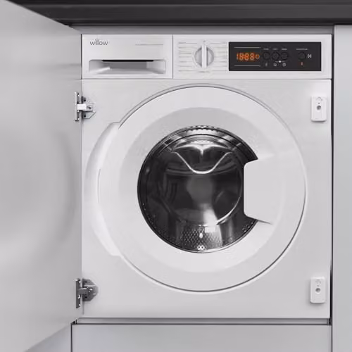Willow WWM814BI Integrated Front Loading Washing Machine, 8kg, 1400 RPM, Silver – 1