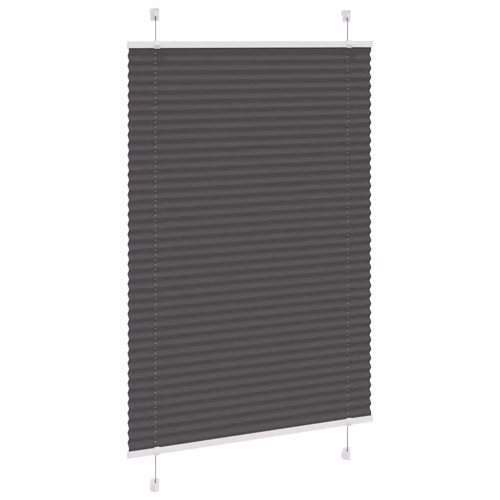 Berkfield Home Black Single Pleat Polyester Cord Blind, W: 100 cm, H: 100 cm – 3