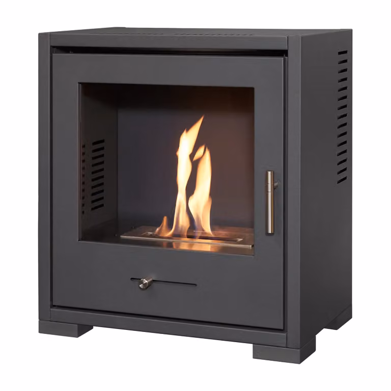 OKO S3 Bio Ethanol Stove in Charcoal Grey