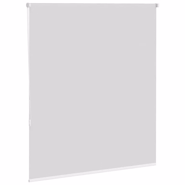 Berkfield Home White Blackout Roller Blind, Polyester Fabric, W: 120 cm x H: 150 cm