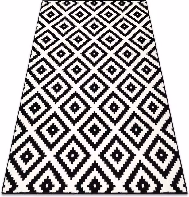 RugsX Morad Vintage Rectangular Rug in Black, W: 120 cm, L: 170 cm