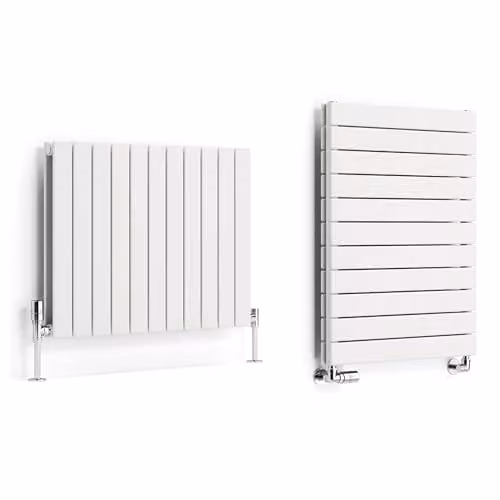 Terma White Steel Double Panel Wall Radiator W: 81.0 cm, H: 60.0 cm