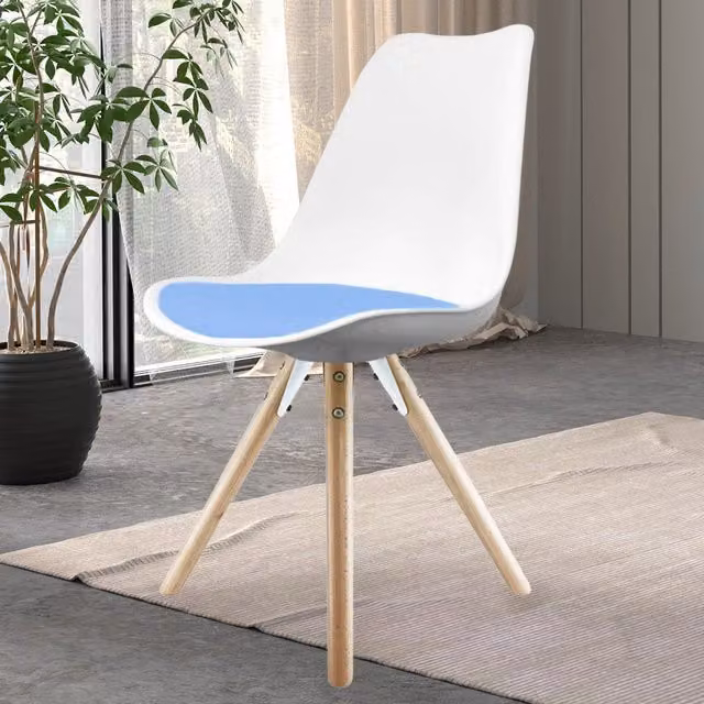 Fusion Living Modern Blue Fabric Dining Chair