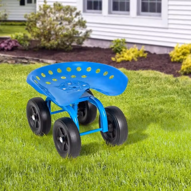 Kelvenix Blue Garden Cart Rolling Workseat – 1