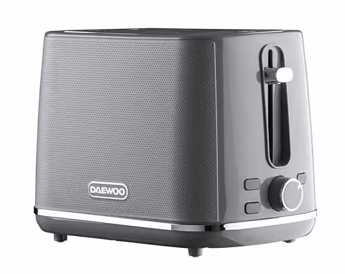 Daewoo Stirling Collection 2 Slice Toaster in Grey with Cable Storage – 1