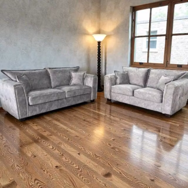 Snug Furniture Birmingham Ltd Serena 3+2 Sofa Set in Grey – 1