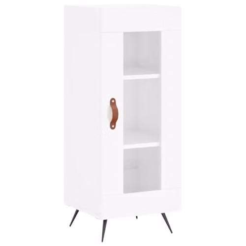 vidaXL High Gloss White Sideboard in Engineered Wood W/D/H: 34.5 x 34.0 x 90.0 cm