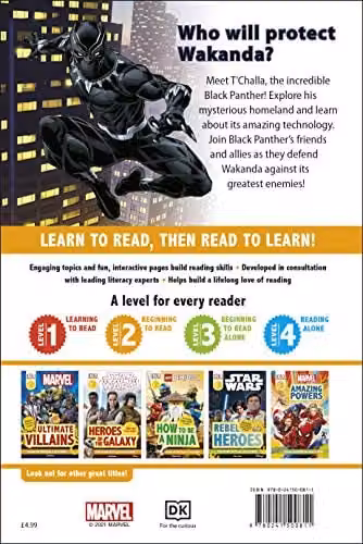 DK Marvel Black Panther Wakanda Forever! DK Readers Level 2 Multicolour Book – 2