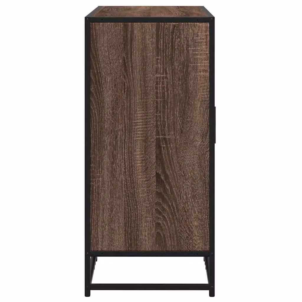 Berkfield Home Industrial Sideboard in Brown Oak, W/D/H: 92 x 35 x 76 cm – 3