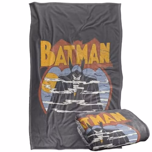 LOGOVISION DC Originals Foggy Silky Touch Super Soft Fleece Throw Blanket, Multicolour, W: 91.44 cm x L: 147 cm