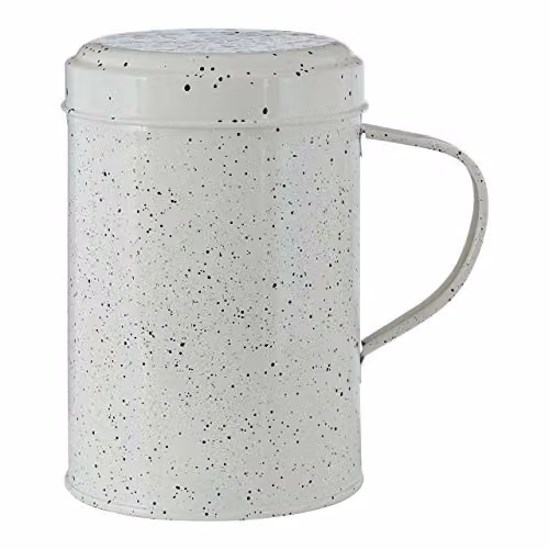 Orsina Sweet Heart Metal Flour Sifter in White or Black