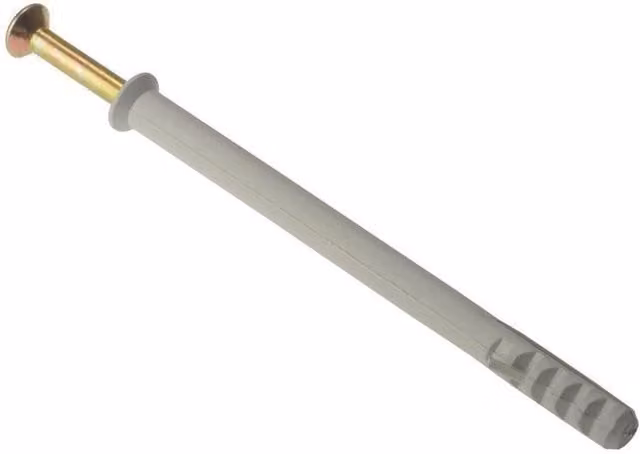Forgefix Grey Nylon Frame Fixing and Plug Set, M10 x 160mm, Pack of 10