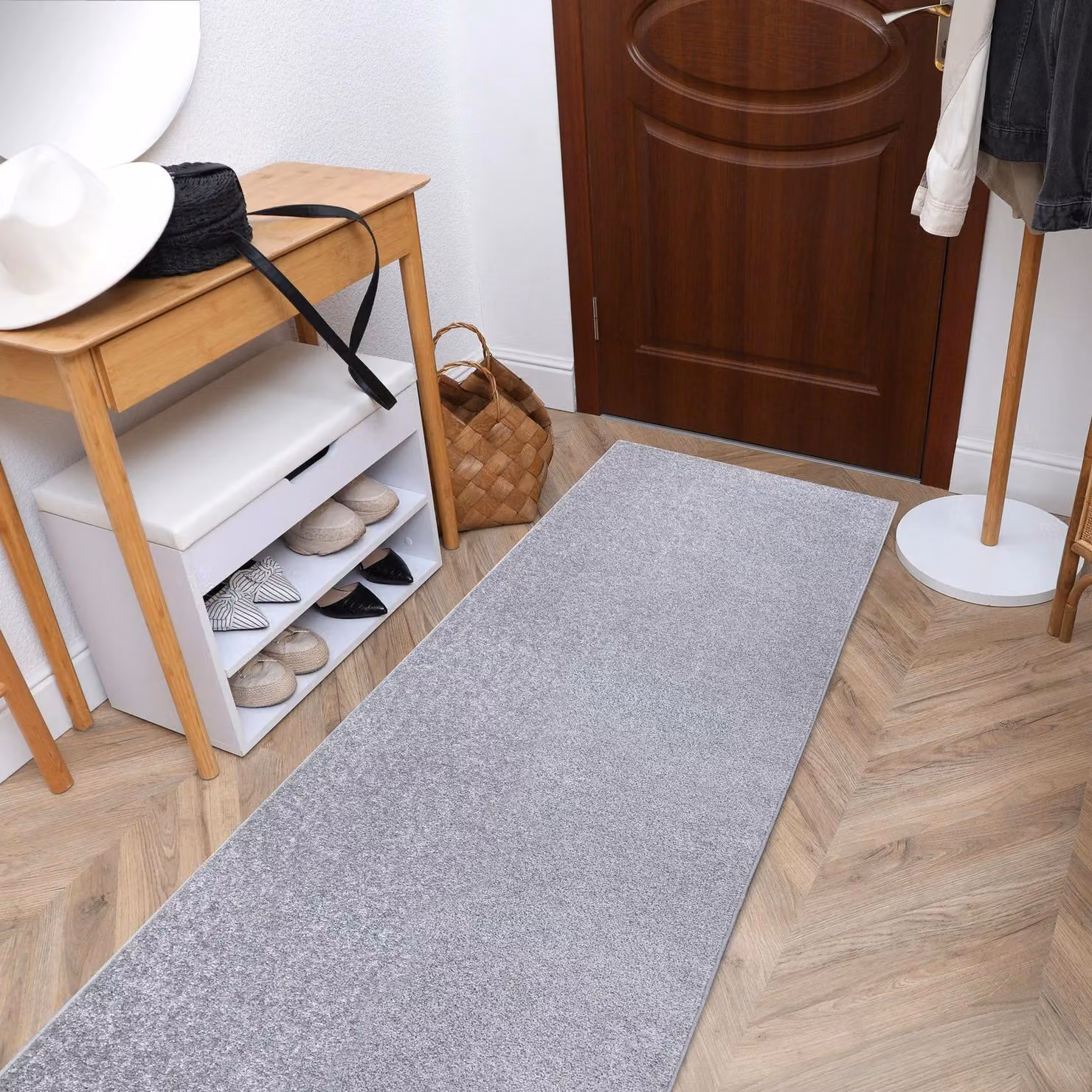 RugsX Santa Fe Runner in Silver, W: 50 cm, L: 450 cm – 2