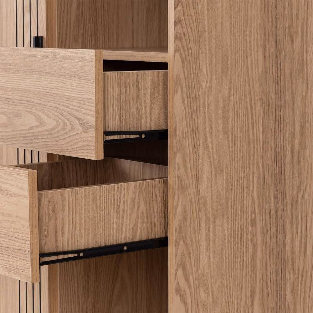 Seconique Tessa 1 Door 2 Drawer Bookcase Unit in Brown – 3