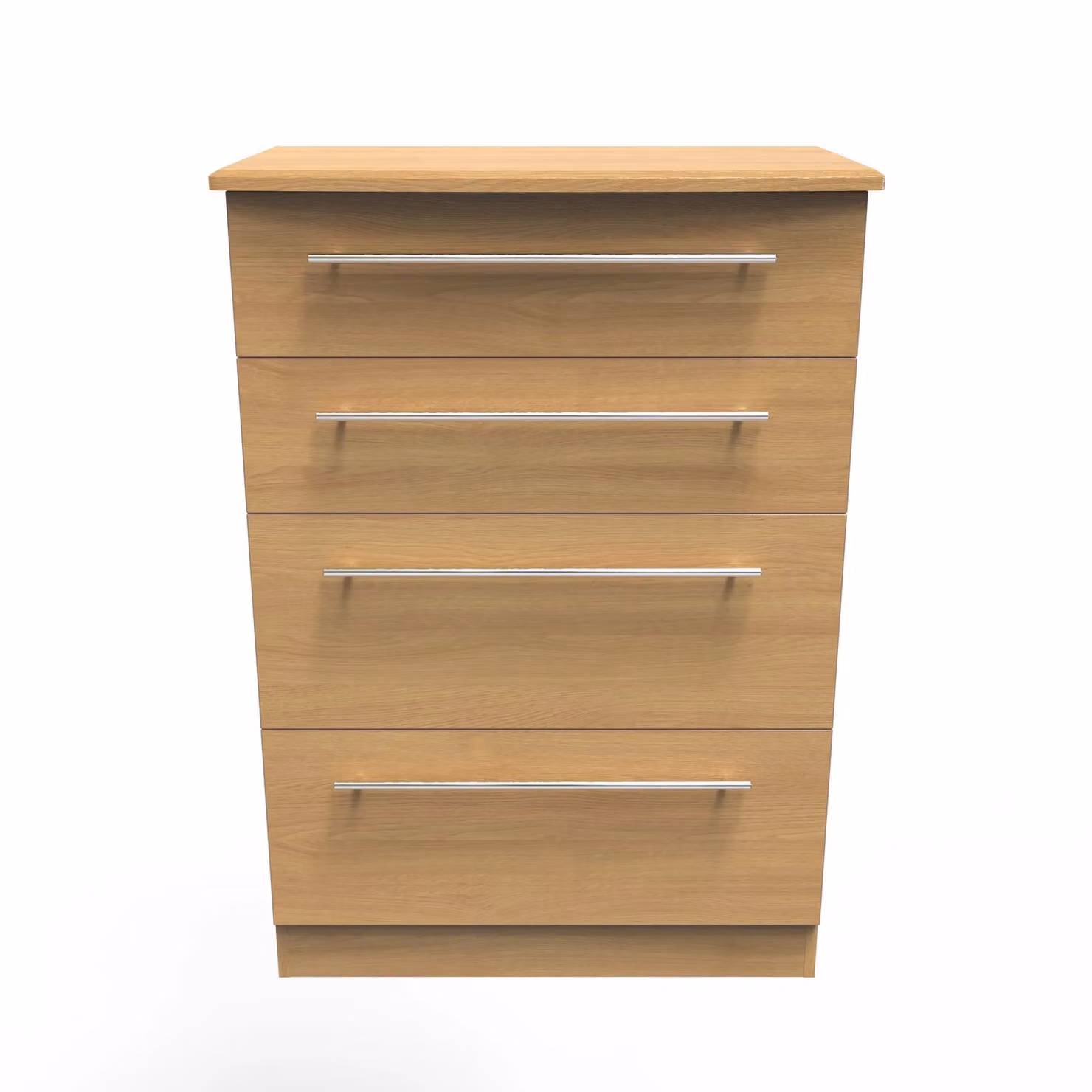 Ready Assembled 2 U Carlton 4 Drawer Deep Chest in Natural Brown – 2