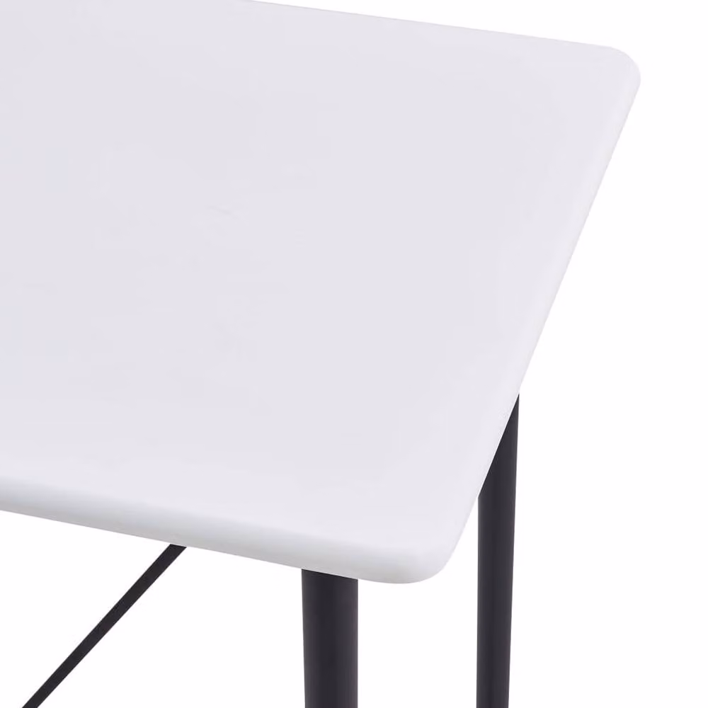 Berkfield Home Modern White MDF Bar Table, W/D/H: 120 x 60 x 110 cm – 2