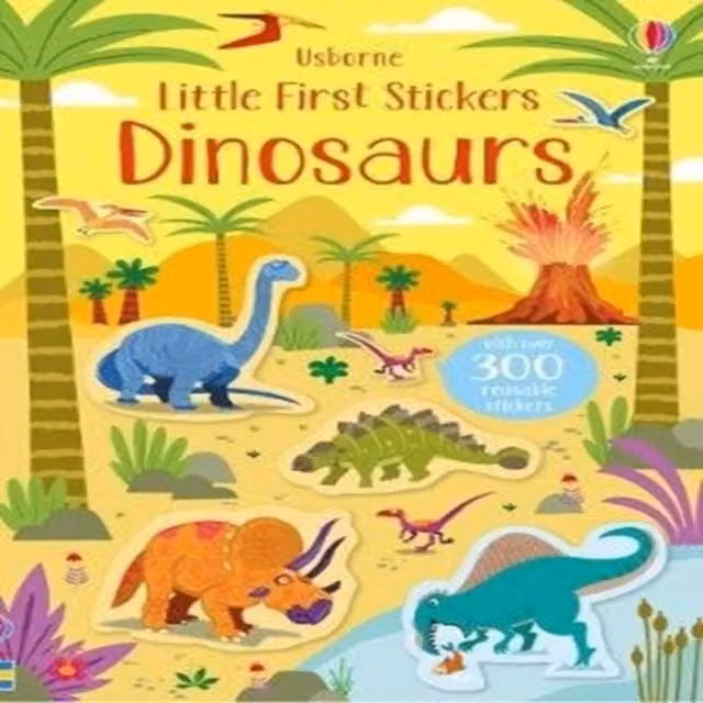 Kirsteen Robson Little First Stickers Dinosaurs Multicolour Paperback Book