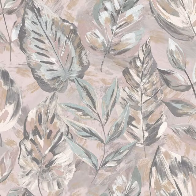 Holden Decor Aralia Wallpaper in Pink