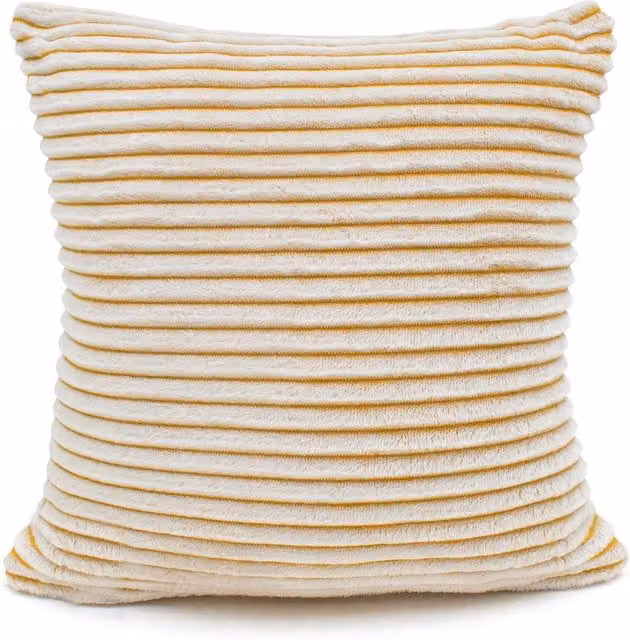 Velosso Soft Snug Deluxe Checked Cord Cushion in Yellow