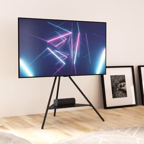 AVF Black Metal Tripod TV Stand for up to 65 Inch TVs – 2